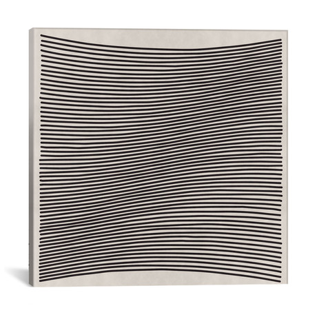 Modern Art- Wavy Lines // 5by5collective (18"W x 18"H x 0.75"D)