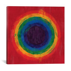 Modern Art- Rainbow Tunnel (After Suggs) // 5by5collective (18"W x 18"H x 0.75"D)