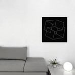 Cube Illusion // 5by5collective (18"W x 18"H x 0.75"D)