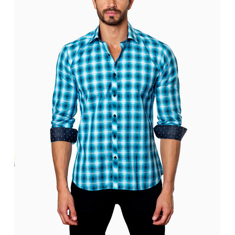 Diffusion Button-Up Shirt // Teal (S)