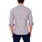 Jared Lang // Medium Graph Button-Down Shirt // Off-White (XL)