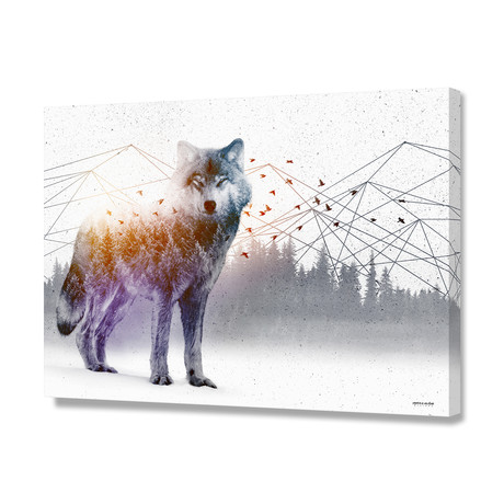 A Wilderness Within // Wolf (20"W x 16"H x 1.5"D // Stretched Canvas)