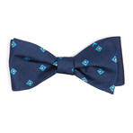 Speckled Geo Bow Tie  // Navy