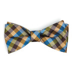 Colorful Gingham Bow Tie  // Nature