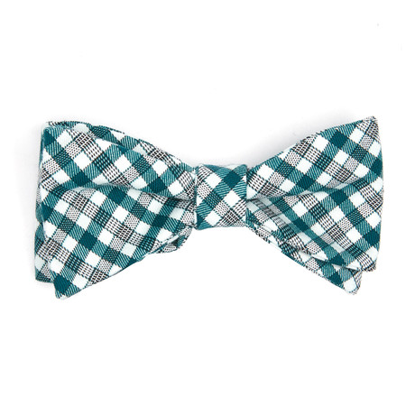 Columbia Plaid Bow Tie // Green