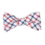 Wrigley Plaid Bow Tie // Red