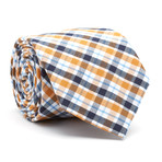 Kenmore Plaid Tie // Orange