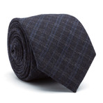 Rush Plaid Tie // Black