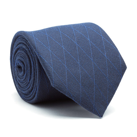 Madison Argyle Tie // Navy