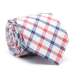 Wrigley Plaid Tie // Red