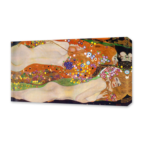 Gustav Klimt // Water Serpents II // 1907 (30"W x 30"H x 1.5"D)