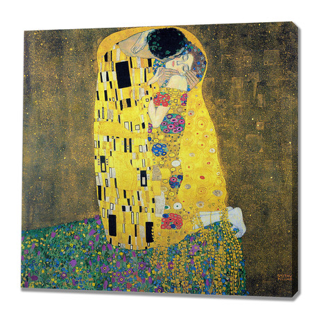 Gustav Klimt // The Kiss // 1908 (30"W x 30"H x 1.5"D)