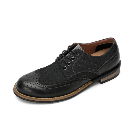 Richmond Oxford // Black + Brown (Euro: 38)