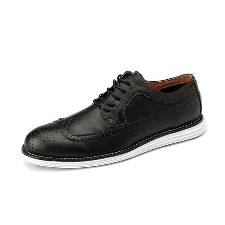 Bronx Dress Shoe // Black + White (Euro: 38)