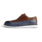 Hampton Lace-Up // Blue + Brown (Euro: 40)