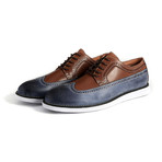 Hampton Lace-Up // Blue + Brown (Euro: 38)