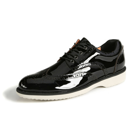 Patent Leather Oxford // Black + White (Euro: 38)