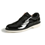 Patent Leather Oxford // Black + White (Euro: 40)