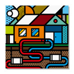 Geothermal Heat Pump (16"W x 16"H x 1.5"D // Stretched Canvas)