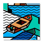 The Boat (16"W x 16"H x 1.5"D // Stretched Canvas)