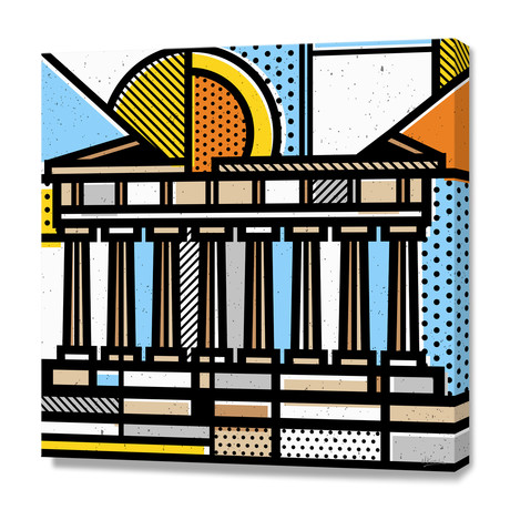 The Parthenon (16"W x 16"H x 1.5"D // Stretched Canvas)