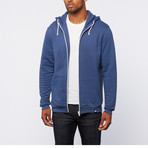 Visent // Zip-Up Hoodie // Blue (M)