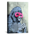 Gorilla Mask Pink Ape Monkey (18"W x 26"H x 0.75"D)