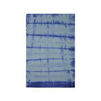 Shibori Japanese Tie Die Hand Tufted // Ink Blue 1 (4' L x 6' H)