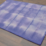Shibori Japanese Tie Die Hand Tufted // Ink Blue 2 (4' L x 6' H)