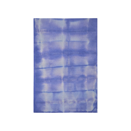 Shibori Japanese Tie Die Hand Tufted // Ink Blue 2 (4' L x 6' H)