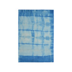 Shibori Japanese Tie Die Hand Tufted (Sea Blue)
