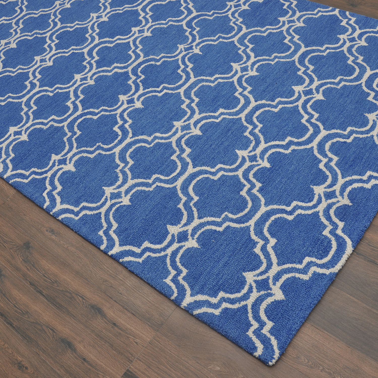 Moroccan Trellis Scroll Tile // Royal Blue (4' L x 6' H) - Rughouse ...