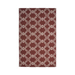 Moroccan Trellis Scroll Tile (Paprika Rust)