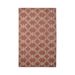Moroccan Trellis Scroll Tile (Marsala + Rust)