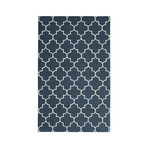 Moroccan Trellis Scroll Tile (Charcoal Blue)