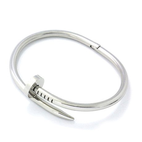 Twisted Nail Bracelet // Silver (Small)