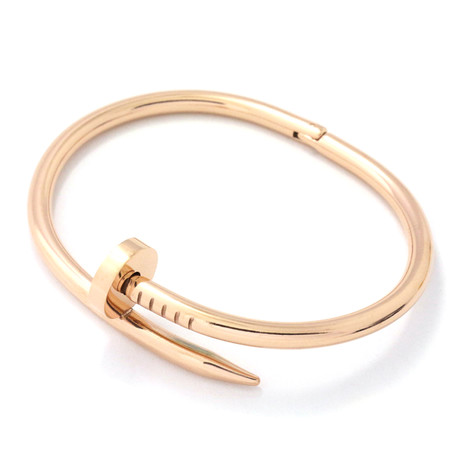 Twisted Nail Bracelet // Rose Gold (Small)