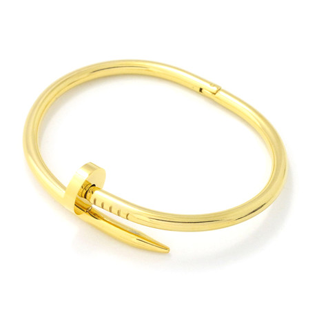 Twisted Nail Bracelet // Gold (Small)