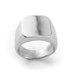 Classic Signet Ring // Silver (Size 6)