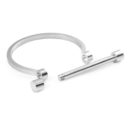 Barbell Bracelet // Silver (Small)