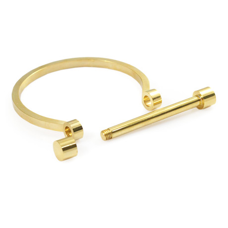 Barbell Bracelet // Gold (Small)