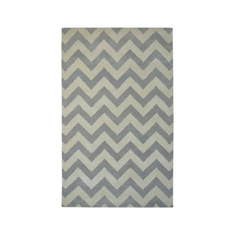 Moroccan Chevron (Gray + Ivory)