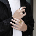 Classic Signet Ring // Black (Size 6)