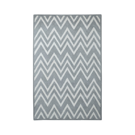 Moroccan Chevron Vera (Gray + Ivory)
