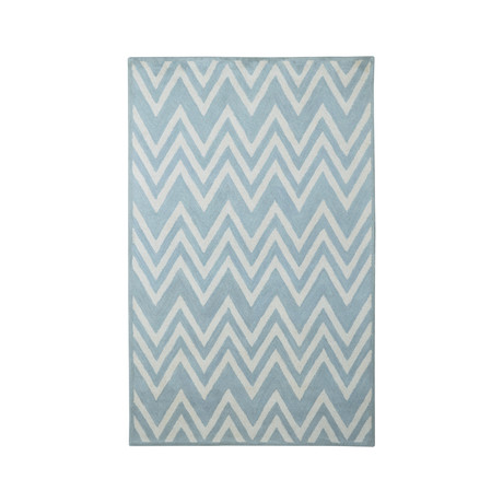 Moroccan Chevron Vera (Cyan Blue)