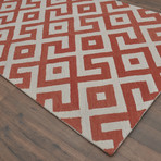 Modern Marvel Devin // Marsala + Rust Orange (5' L x 8' H)