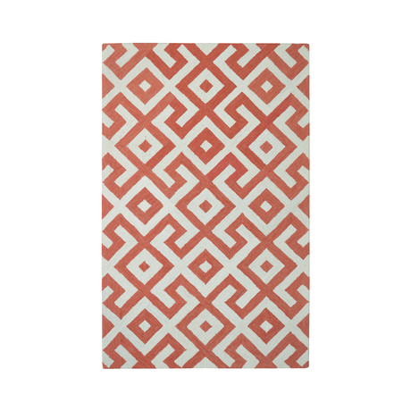 Modern Marvel Devin // Marsala + Rust Orange (5' L x 8' H)