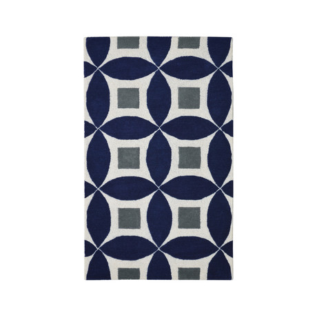 Henley Modern // Navy Blue (3' L x 5' H)