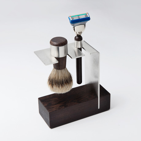 Golddachs' Wenge Wood Shave Set // Gillette Fusion