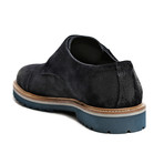 Suede Monk Strap Derby // Navy (Euro: 42)